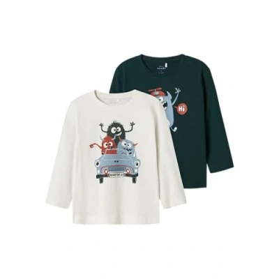 Afbeelding van NAME IT NMMVAGNO 2P LS LOOSE TOP Jongens T shirt Maat 92