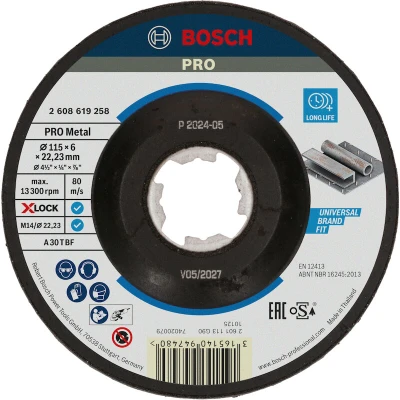 Afbeelding van Bosch Accessories 2608619258 Afbraamschijf gebogen Diameter 115 mm Boordiameter 22.23 1 stuk(s)