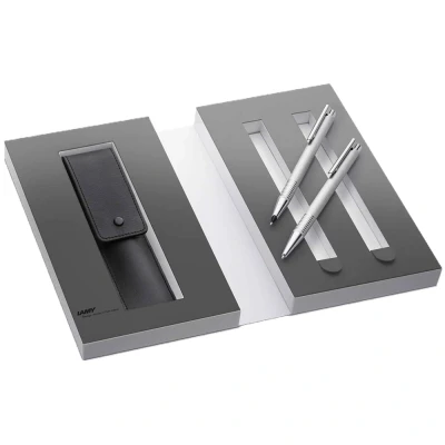 Afbeelding van LAMY Logo Brushed Giftset BP + PLC Gratis graveren