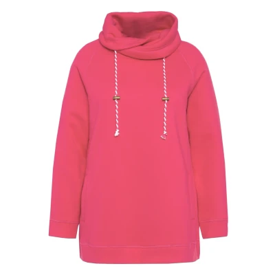 Afbeelding van Ulla Popken Grosse GRÖSSEN MIT Raglanform Lange ÄRMEL Sweater, Dames, Maat: 46/48, Magentapink