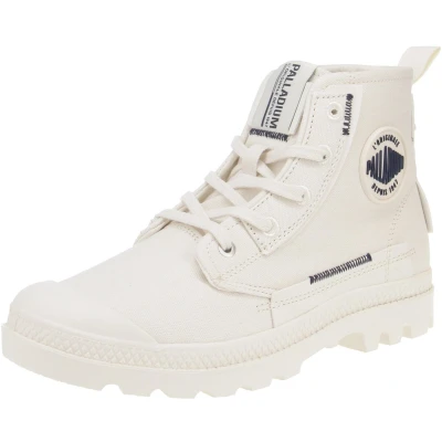 Afbeelding van Palladium 99183 180 M Pampa Underlayer Damesschoenen Crème Wit