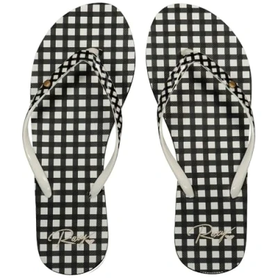 Afbeelding van Roxy Portofino III sandalen voor dames, Zwart wit ruitje, 40 EU