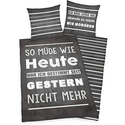 Afbeelding van Young Collection Beddengoed voor tienerkamer Vermoeid met zeggen (2 delig)