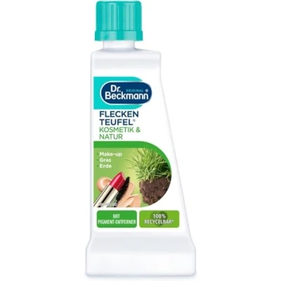Afbeelding van Dr. Beckmann Vlekduivel Natuur &amp; Cosmetica speciale vlekverwijderaar tegen grasvlekken, aarde en make up (50 ml)