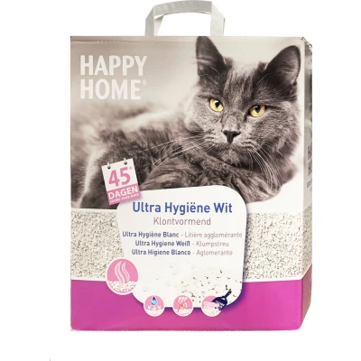 Afbeelding van Happy Home Ultra Hygiëne Wit Kattenbakvulling 10 l