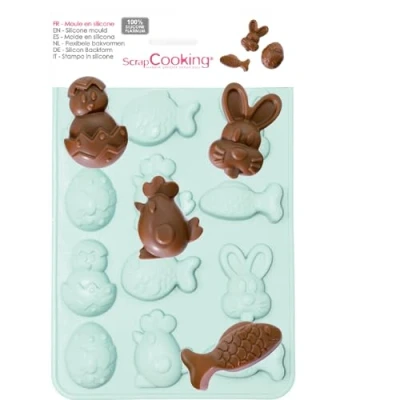 Afbeelding van ScrapCooking Siliconen Mal Pasen Chocolade