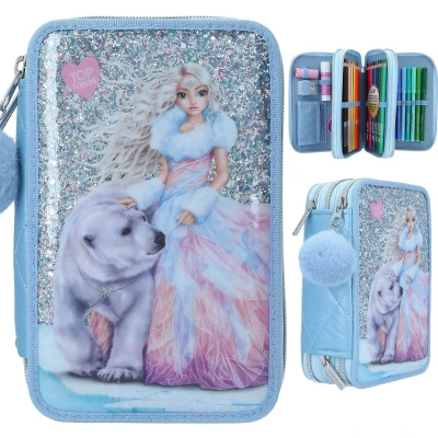 Afbeelding van Depesche TOPModel 3 vaks etui ICEWORLD