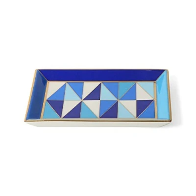 Afbeelding van Jonathan Adler Sorrento Rechthoek Trinket Tray, Blauw
