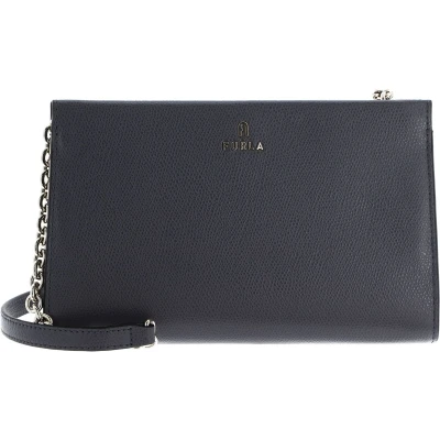 Afbeelding van FURLA Leren Schoudertas Camelia Mini Crossbody Soil Grijs