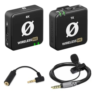 Afbeelding van Rode draadloze ME microfoonsysteem + Smartlav+ microfoon keepdrum ADP03 TRS adapter