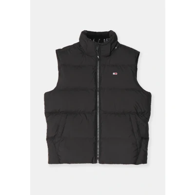 Afbeelding van Tommy Jeans Heren TJM ESSENTIAL DOWN VEST EXT DM0DM20465 Vest, Zwart (zwart), M, M