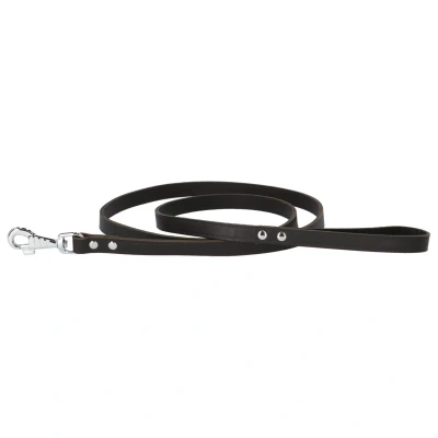 Afbeelding van Adori Looplijn Soft Met Print Donkerbruin Hondenriem 180x1.8 cm