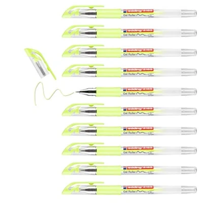 Afbeelding van edding 2185 gelpen metallic pastelgeel 10ST 0,7 mm / 4 2185135