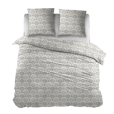 Afbeelding van Snoozing Bodi Dekbedovertrek Tweepersoons 200x200/220 cm Grey