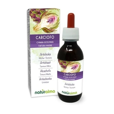 Afbeelding van Artisjok (Cynara scolymus) bladeren Alcoholvrije moedertinctuur Naturalma Vloeibaar extract druppels 120 ml Voedingssupplement Veganistisch