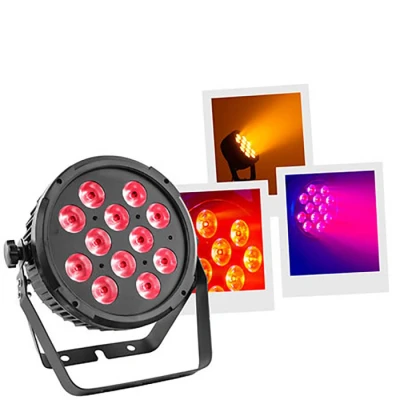 Afbeelding van Mac Mah DJ FlatPAR 12x12W 6 in 1 RGBWA UV Led spot
