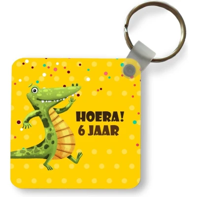 Afbeelding van Sleutelhanger Uitdeelcadeautjes Verjaardag Krokodil Dieren Plastic