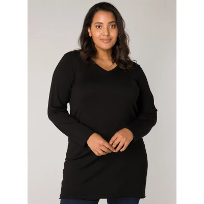 Afbeelding van Base Level Curvy top Anine zwart
