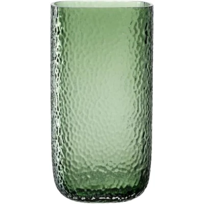 Afbeelding van LEONARDO HOME Martello 033201 vaas, veelzijdige stijlvol decoratiestuk met haptisch oppervlak, tijdloze plantenvaas, unieke bloemenvaas, hoogte 29 cm, groen