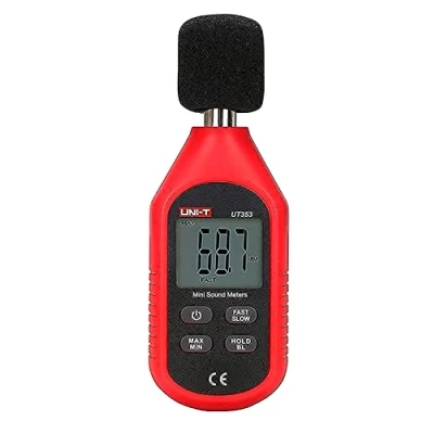 Afbeelding van UNI T UT353 geluid decibel meter met condensator microfoon en LCD display