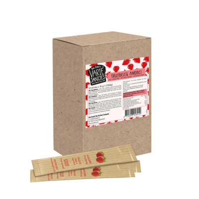Afbeelding van Fruitbeleg van Oordt VarieJantjes aardbeien 12x15 gram sticks