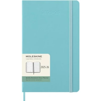 Afbeelding van Moleskine, Agenda, Wochen Notizkalender 25/26 999276393 18M liniert HC blau 13x21cm (13 x 21 cm, Engels)