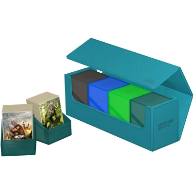 Afbeelding van Ultimate Guard ArkHive 400+ XenoSkin Monocolor Petrol