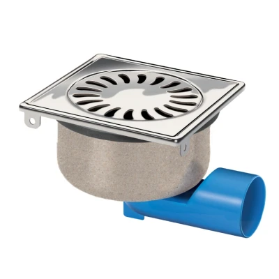 Afbeelding van Van den Berg doucheput 146 x mm rvs ws 50 met adapter Ø