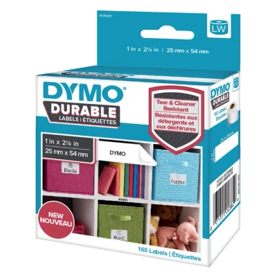Afbeelding van Dymo Durable 2112283 Etiket Zwart op wit (54 mm x 25mm)