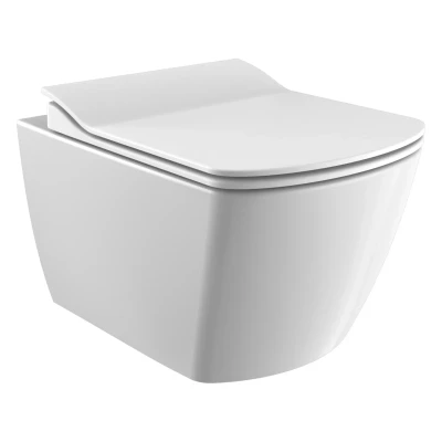 Afbeelding van Wandcloset BWS Flat Rim off Met Bidet Keramiek Wit (Excl. Zitting)
