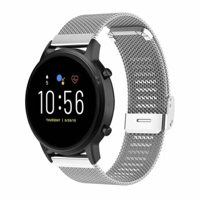 Afbeelding van Garmin Vivoactive 4 / 4L Milanese bandje met klemsluiting Zilver