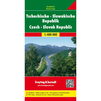 Afbeelding van F&amp;B Tsjechië, Slowakije: Wegenkaart 1:400 000: AK 1101