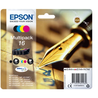 Afbeelding van Epson 16 (C13T16264012) Inktcartridge 4 kleuren Voordeelbundel