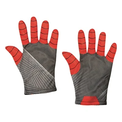 Afbeelding van Rubie&#039;s Officiële Marvel Spider Man 3 No Way Home Kids Dress Up Handschoenen Versie 3, One Size Rood/Zwart, Wereldboek Dag
