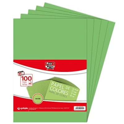 Afbeelding van Fixo Paper 65009220 verpakking met 100 vellen, 80 g, papier, groen, A4