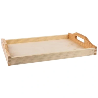 Afbeelding van Ideen mit Herz Houten dienblad onbehandeld 30 cm x 20 5