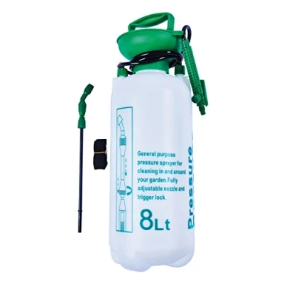 Afbeelding van Amtech U2280 Druksproeier Pomp Action Tuin Spray Wand, Onkruidverdeler, Wit en Groen, 8L, 8 liter