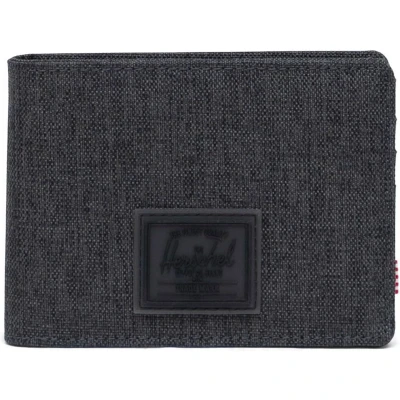 Afbeelding van Herschel Roy Rubber RFID Wallet Black Crosshatch/Black