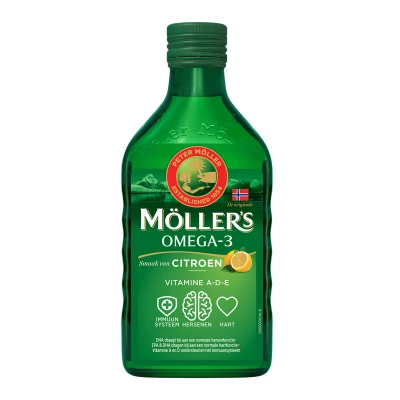 Afbeelding van 2x Mollers Omega 3 Citroen 250 ml