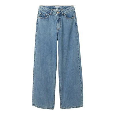 Afbeelding van TOM Tailor WIDE Flared Jeans voor kinderen, Maat: 128, Mid stone bright blue denim