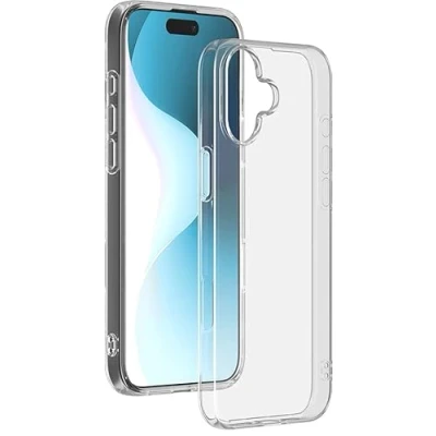 Afbeelding van Bigben Connected, Hoesje Geschikt voor Apple iPhone 16 Plus Zacht SiliSoft Anti vergeling, Transparant