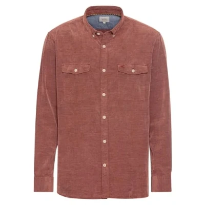 Afbeelding van camel active Langarm IN Regular FIT Overhemd, Heren, Maat: 3XL, Brick red