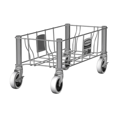 Afbeelding van Rubbermaid Slim Jim enkelvoudige RVS dolly
