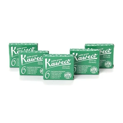 Afbeelding van Kaweco Inktpatroons kort, Palm Green (Groen), 30 stuks