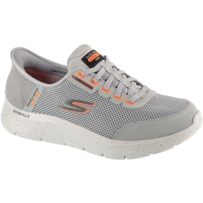 Afbeelding van Skechers Slip Ins: Go Walk Flex Waterproof, Mannen, Grijs, Hardloopschoenen, maat: 43,5