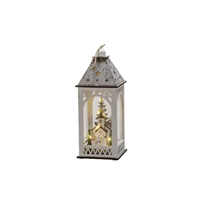 Afbeelding van Konstsmide 3271 210 LED decor Kerk Warmwit Wit Timer