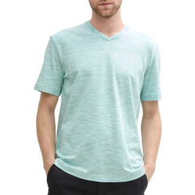 Afbeelding van Tom Tailor T shirt Heren XXL Groen Katoen 1045668