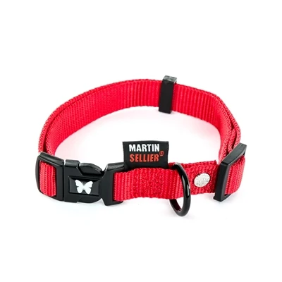 Afbeelding van Martin Sellier Halsband Nylon Rood Verstelbaar 20 MMX40 55 CM (366261)