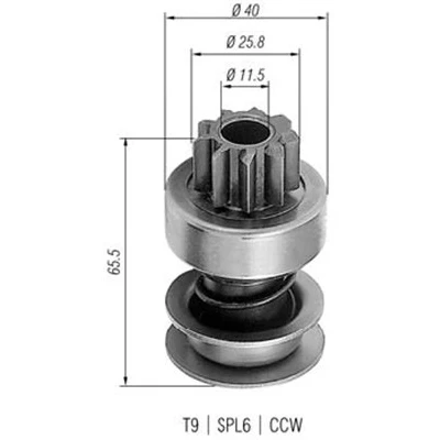 Afbeelding van MAGNETI MARELLI 940113020236 Rondsel, startmotor