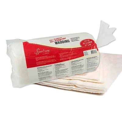 Afbeelding van Sew Easy Quilting Batting Watten 80% Katoen 20% Polyester Wasbaar, Twin Size 182,9 x 228,6 cm 72 90 inch (NLW.202)